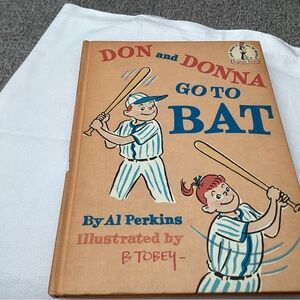 Vintage Cat in The Hat Book.  Don and Donna go To BAT. By Al Perkins.